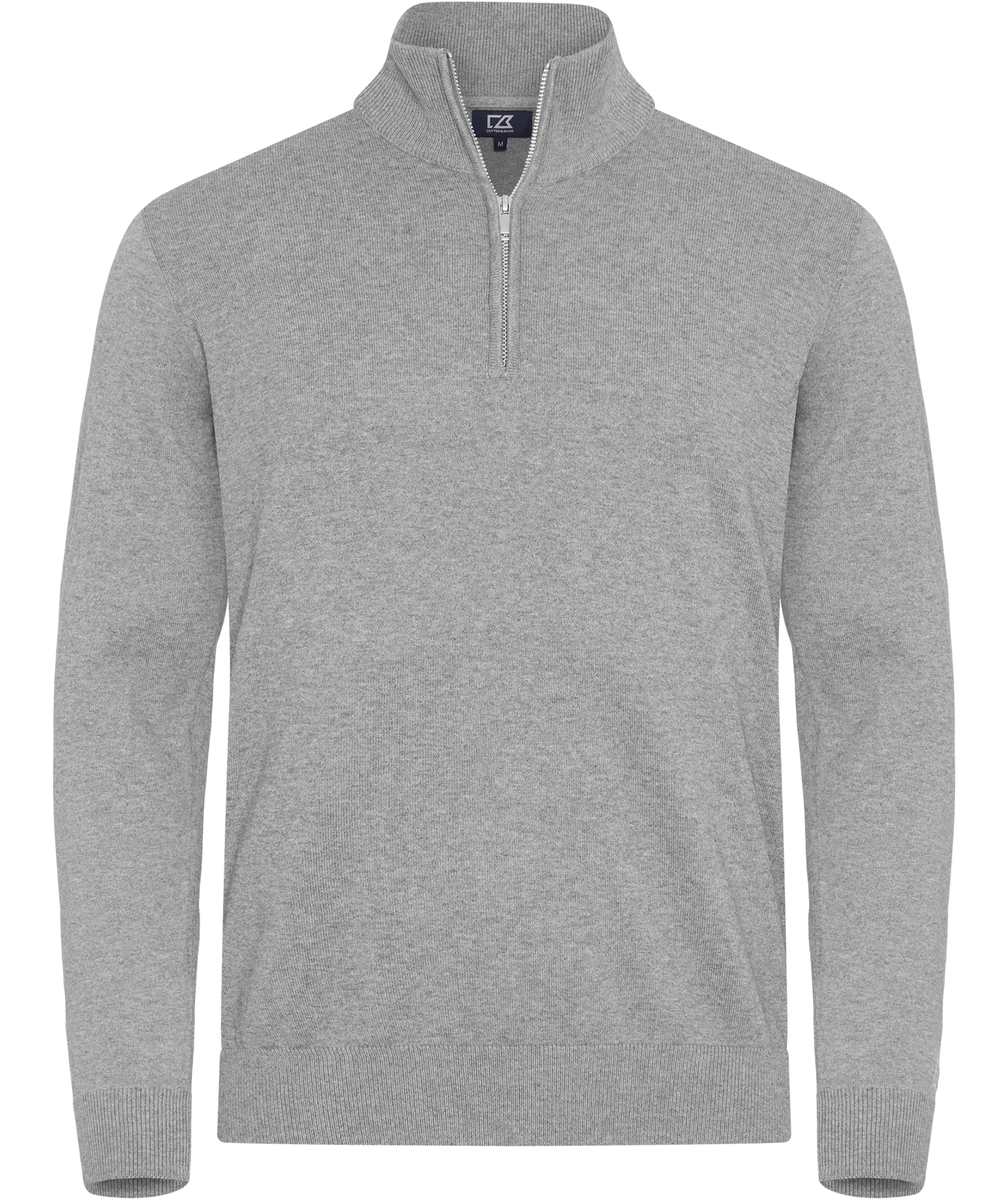 Cutter & Buck Oakville half zip striktr&oslash;je, Grey melange , Grey melange , swatch