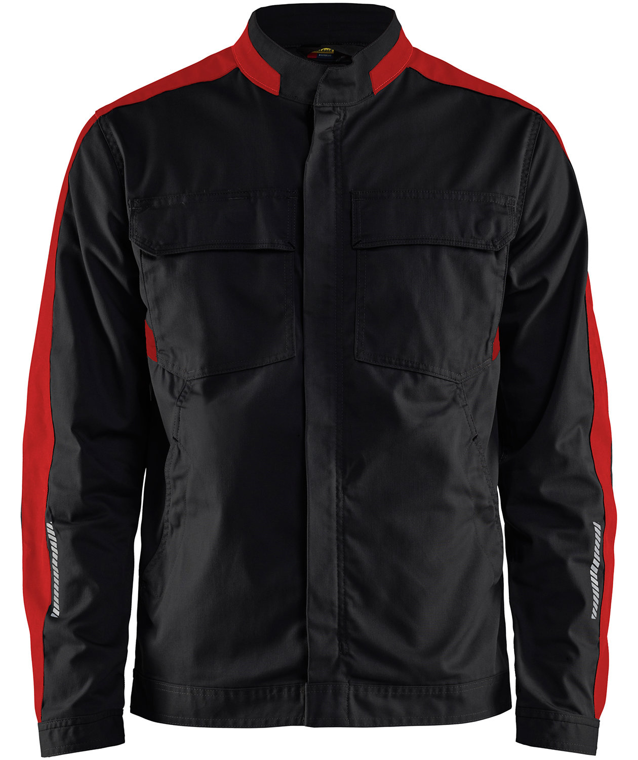 Bl&aring;kl&auml;der arbeidsjakke, Svart/R&oslash;d, large image number 0