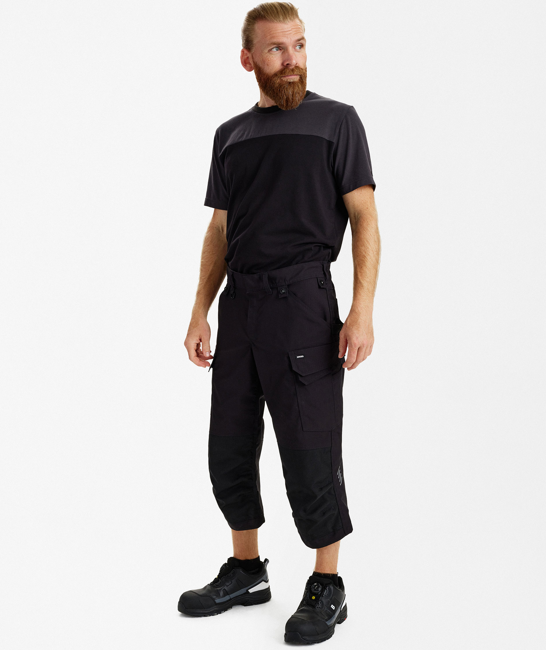 Engel Entire knee pants, Black, large image number 4