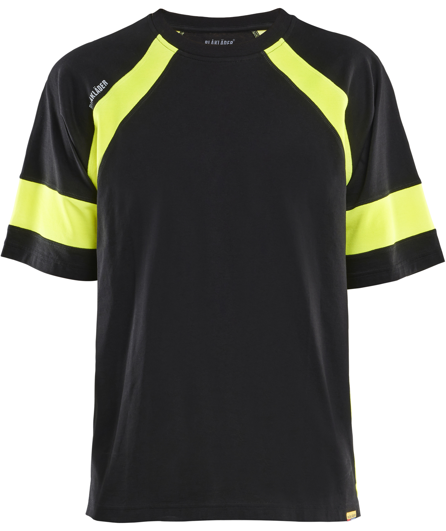 Bl&aring;kl&auml;der T-skjorte, Svart/Hi-Vis Gul