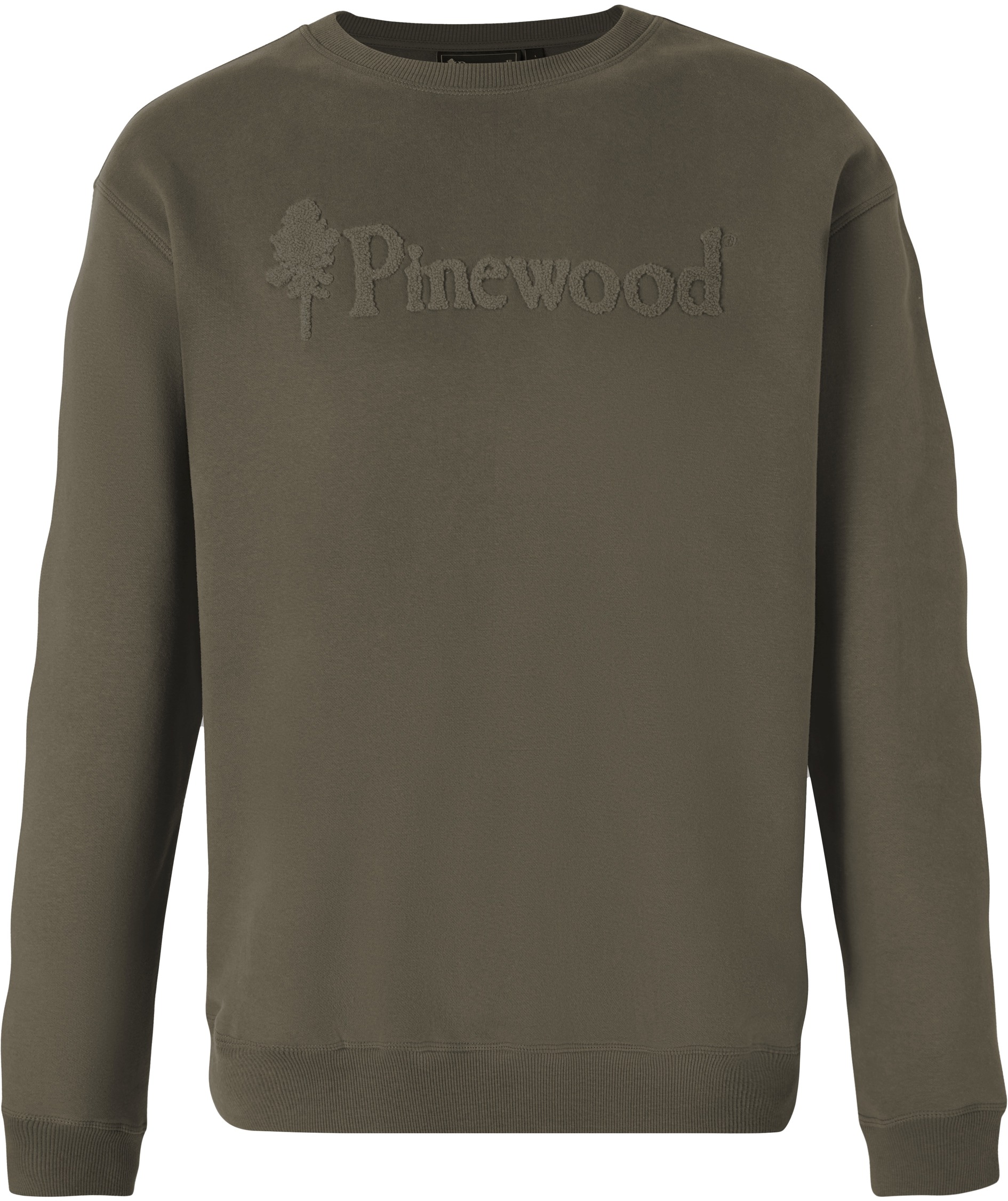 Pinewood V&auml;rnamo Logo sweatshirt, Dark Green