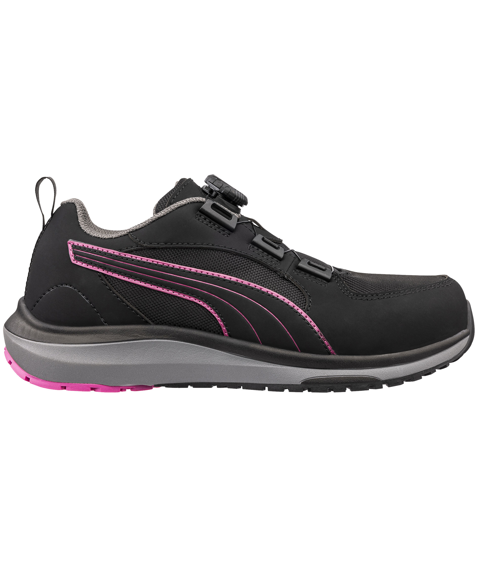 Puma Aspire dame sikkerhedssko S3S, Black/Pink