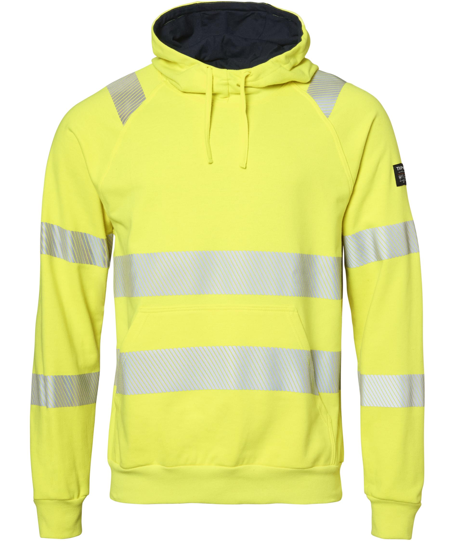 Tranemo FR hoodie, Hi-viz yellow