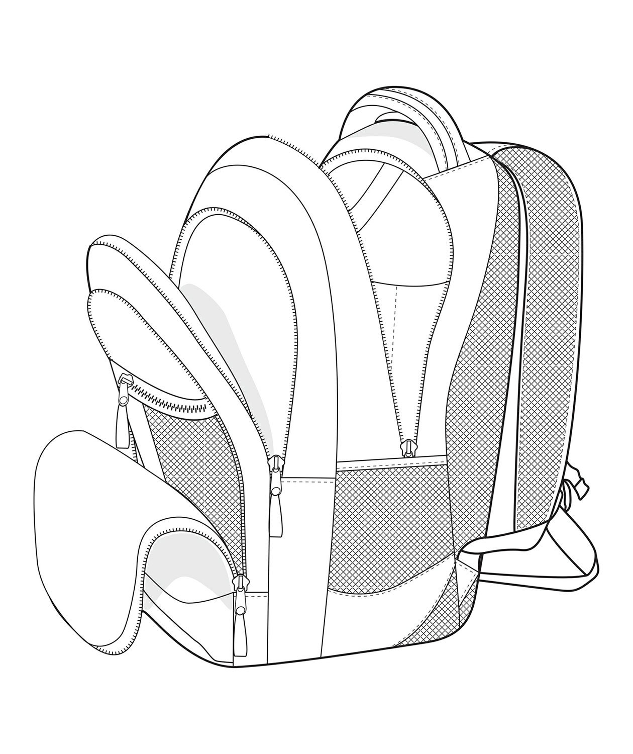 ID Executive computerveske 20L, Svart, Svart, large image number 5