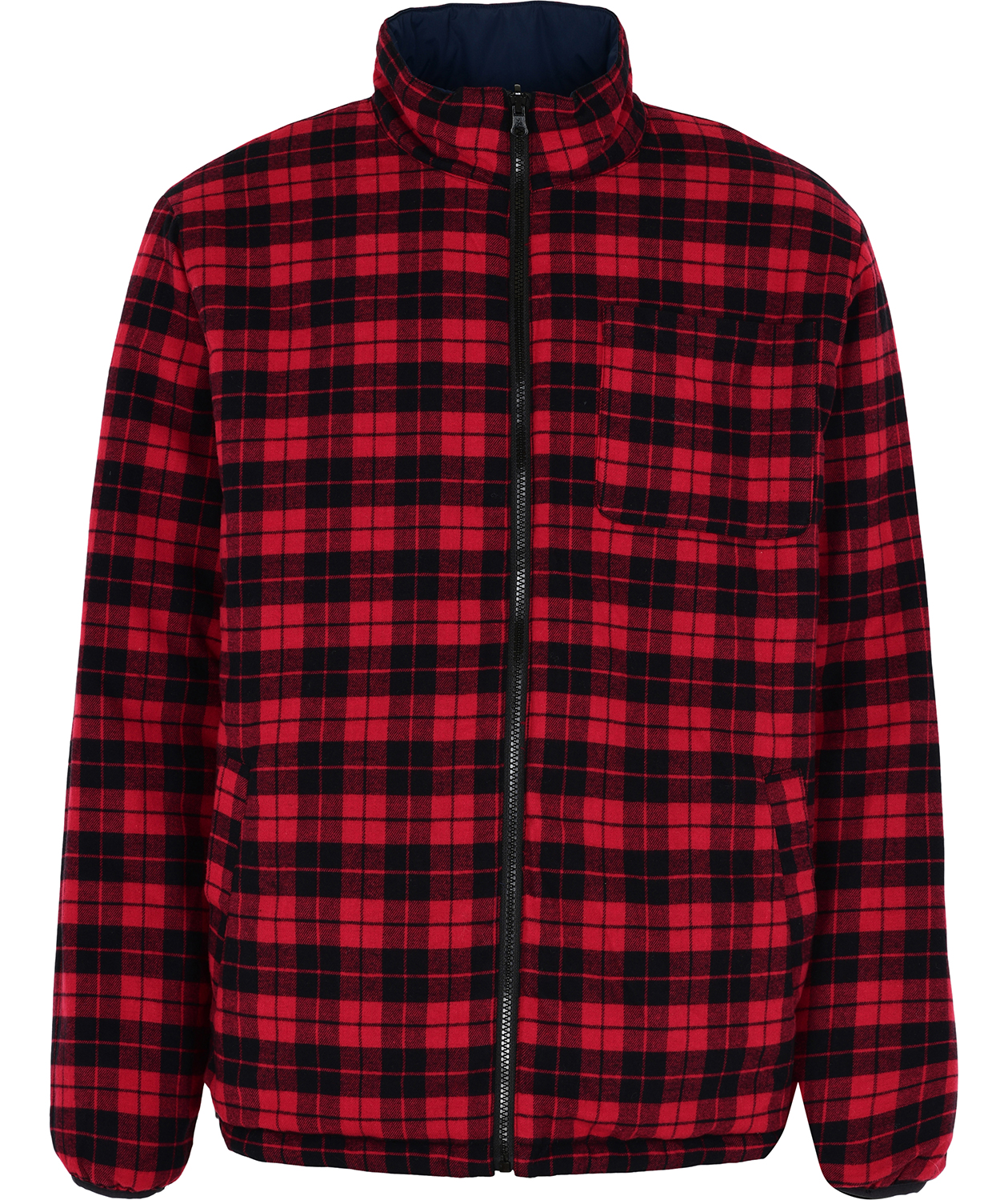 ProActive vendbar flannel jakke, R&oslash;d