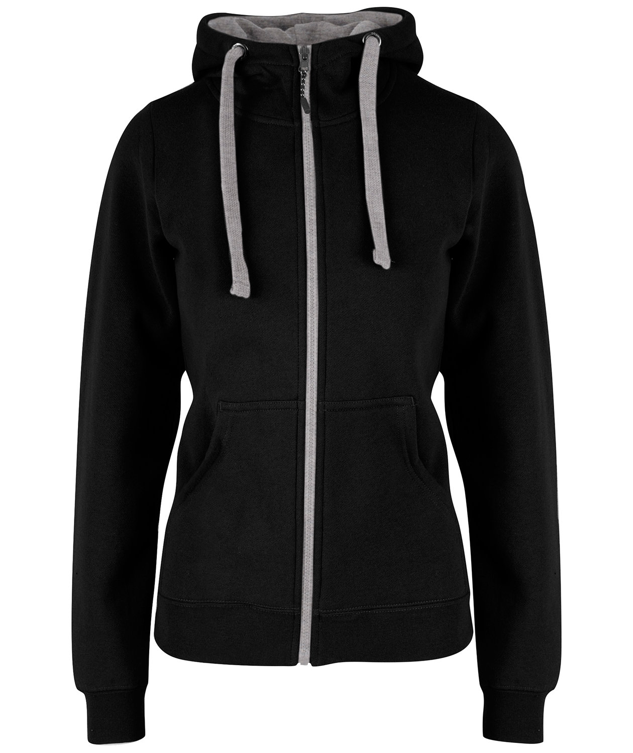 YOU Katherine hoodie dam, Svart/Gr&aring; melange