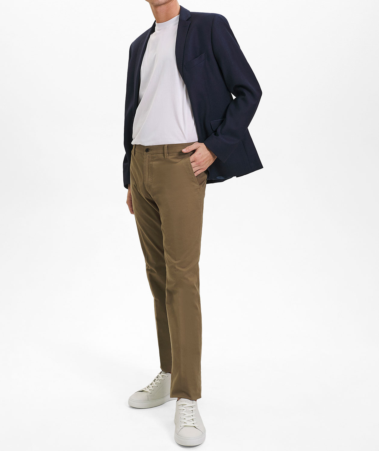 Sunwill Coloursafe Modern fit chinos, Dark sand