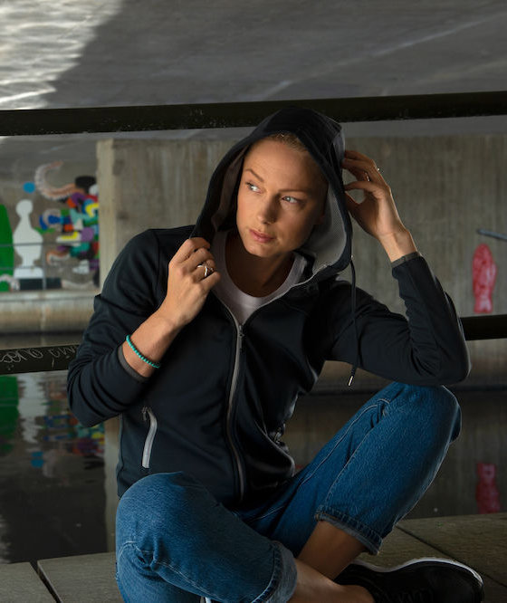 Clique Ottawa women's hoodie, Dark Marine Blue, large image number 2