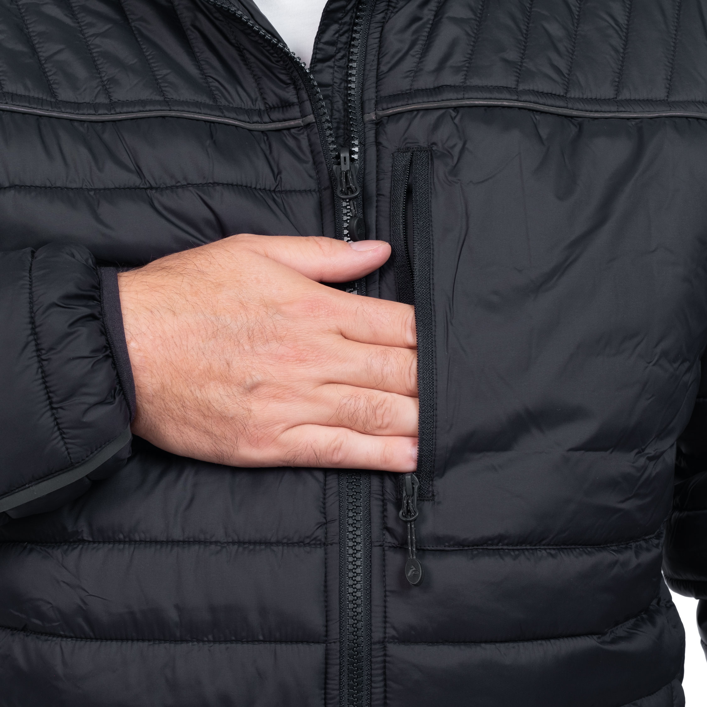 Pitch Stone Active-Pro Zip-in vattert jakke, Black, large image number 7