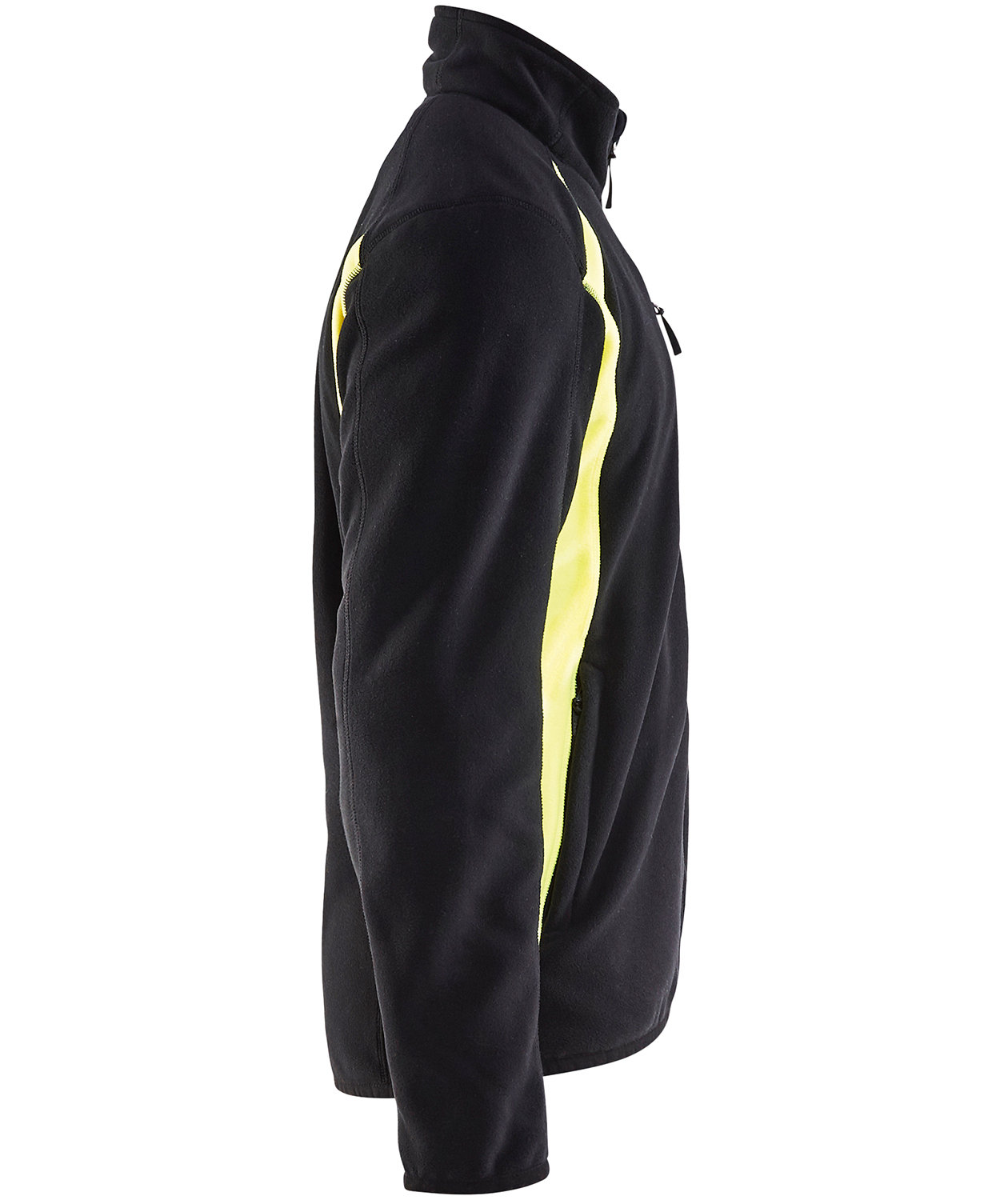 Bl&aring;kl&auml;der Unite fleecejakke, Svart/Hi-Vis Gul, large image number 3