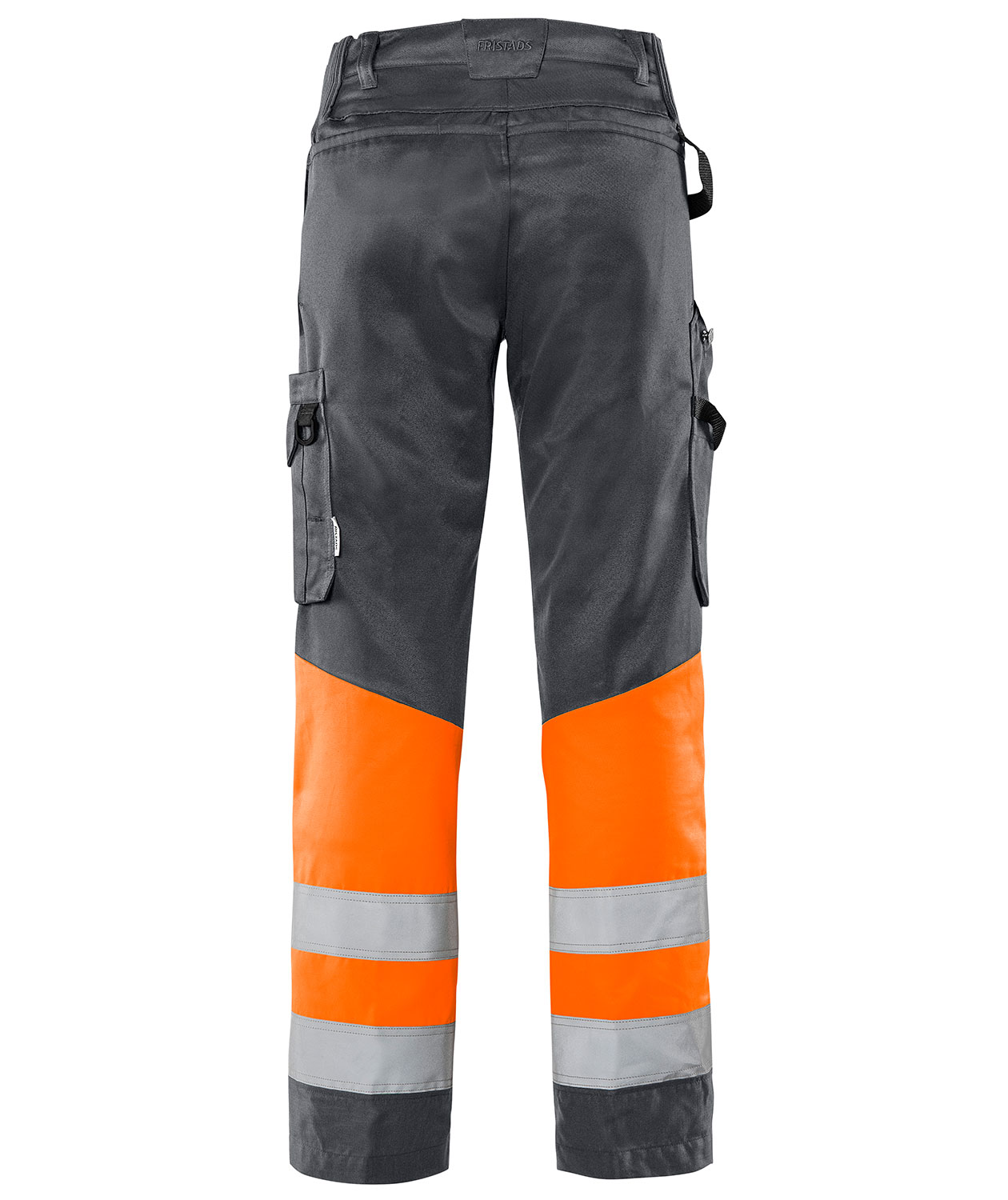 Fristads Green arbetsbyxa 2649 GPLU, Gr&aring;/Hi-Vis orange, large image number 1