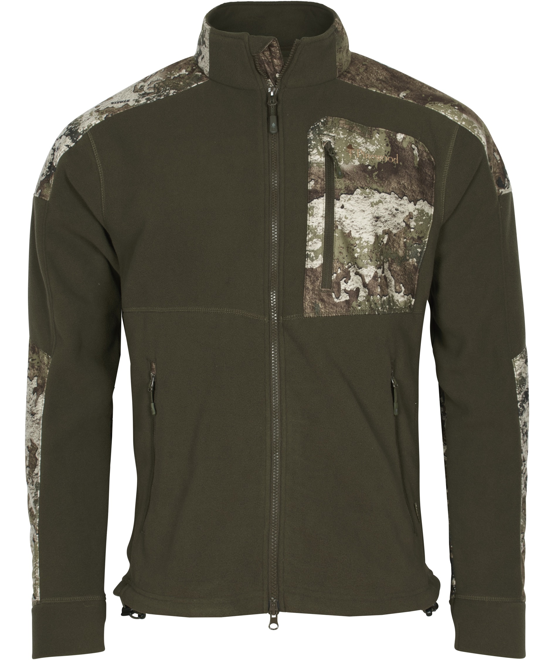 Pinewood&nbsp;Sm&aring;land Hunters Camou fleecejakke, Hunting Brown/Strata