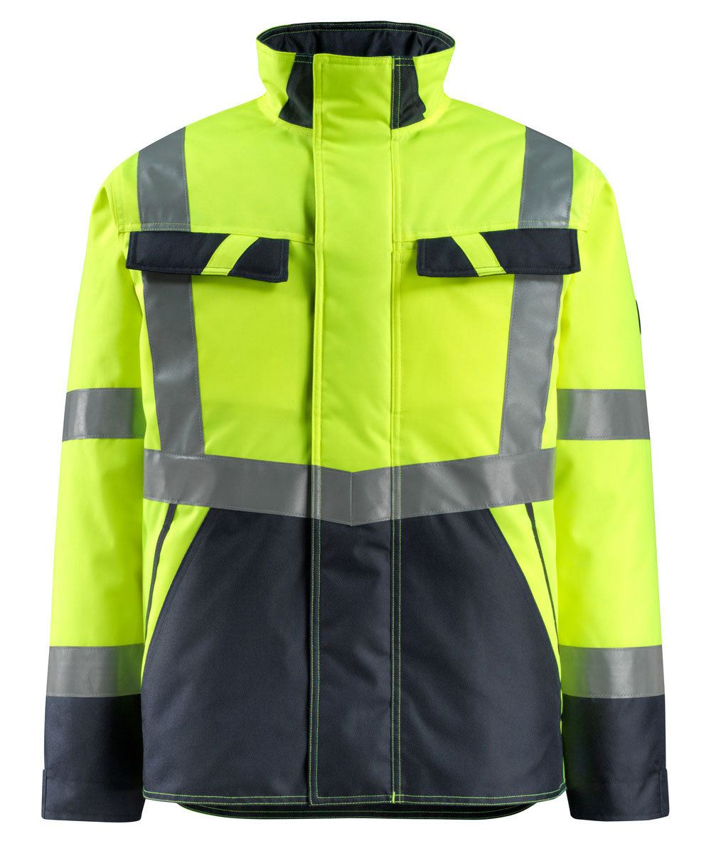 Mascot Safe Light Penrith vinterjakke, Hi-Vis Gul/M&oslash;rk Marine, Hi-Vis Gul/M&oslash;rk Marine, swatch