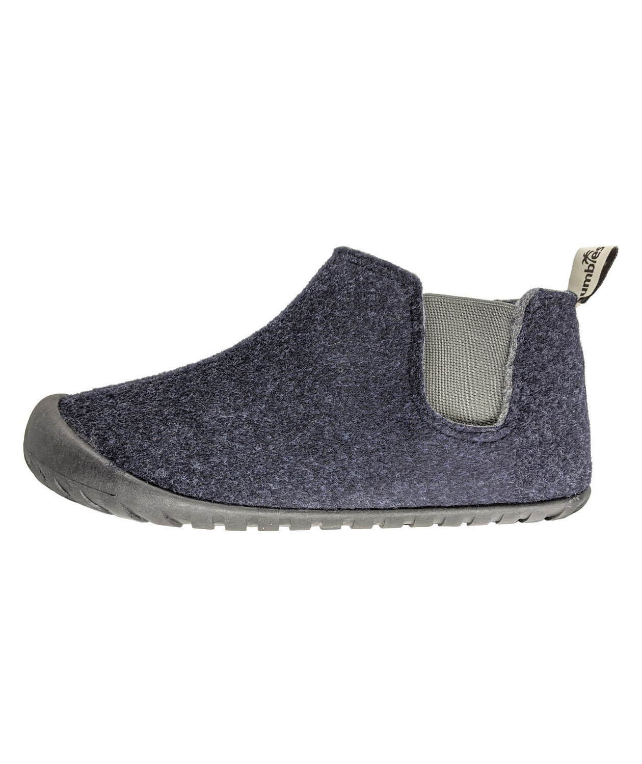 Gumbies Brumby Slipper Boot t&oslash;fler, Navy/Grey, large image number 3