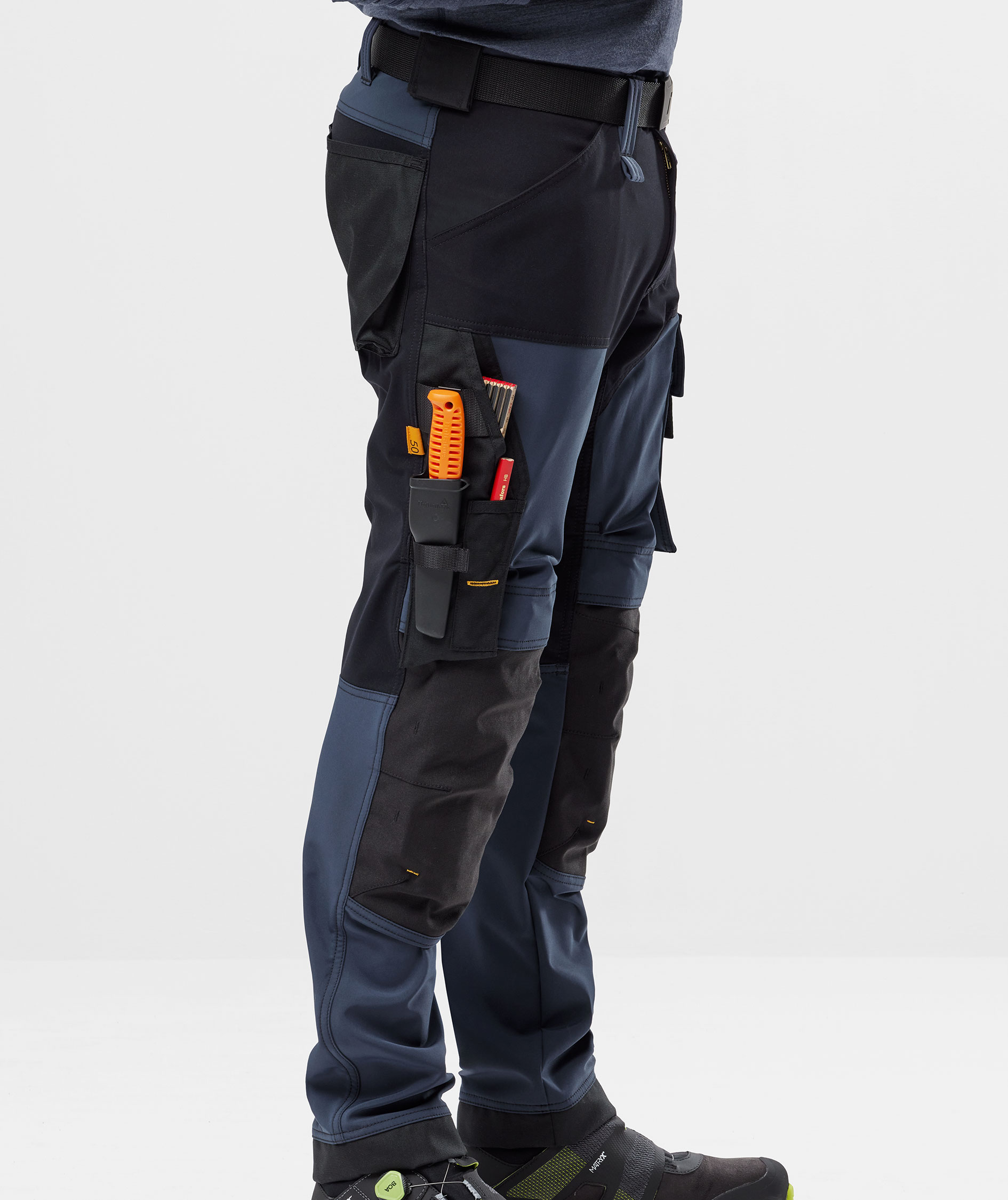 Snickers AllroundWork work trousers 6375 full stretch, Navy/black, large image number 6