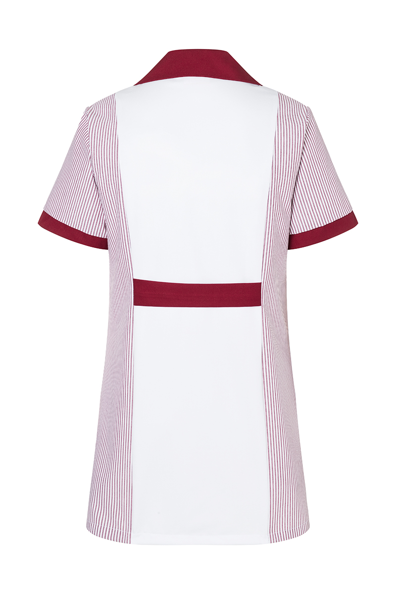 Karlowsky Penelope kurz&auml;rmeliger Damen-Tunika, White/bordeaux, large image number 1