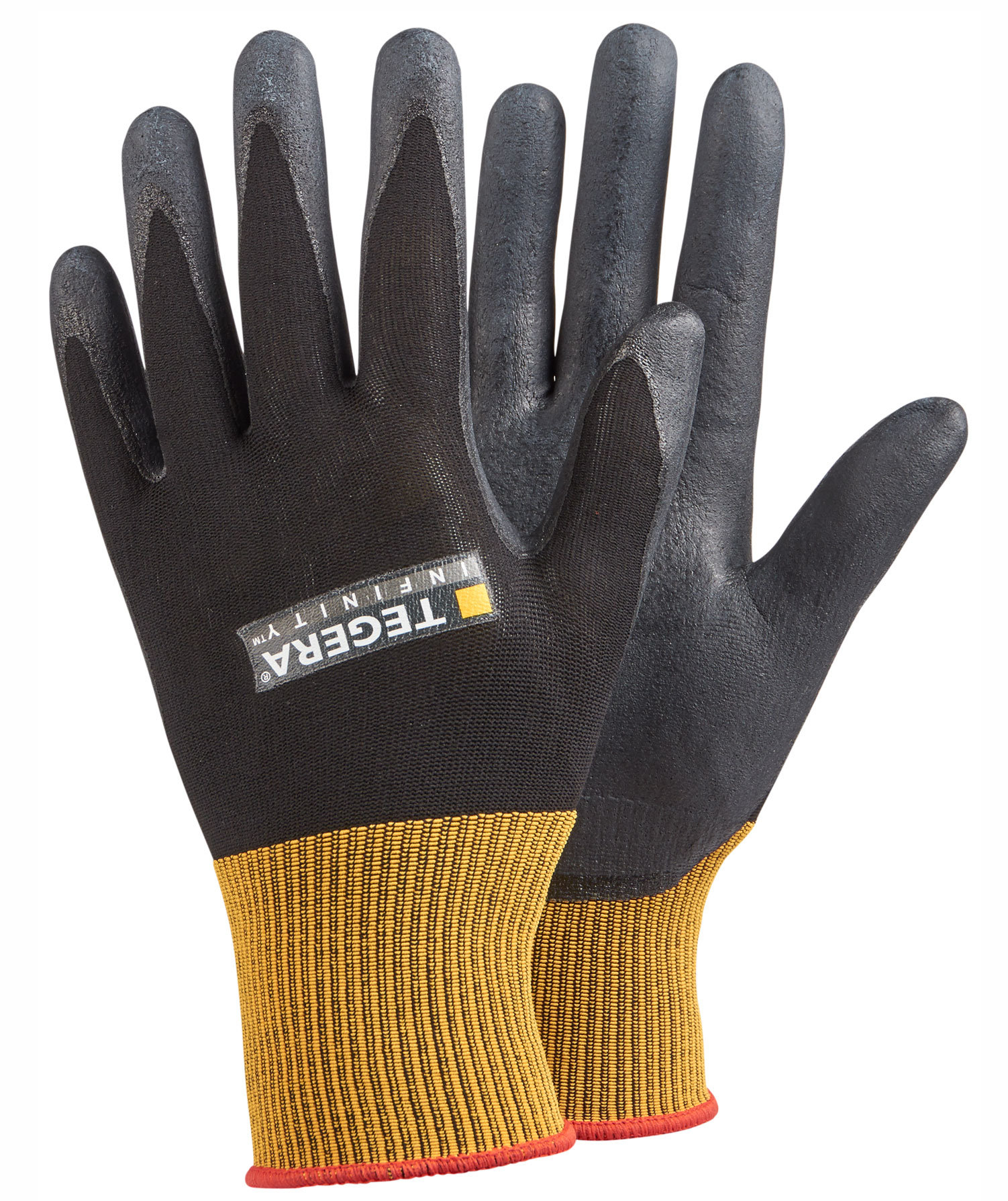 Tegera 8800 Infinity arbeidshansker, Svart/Gul