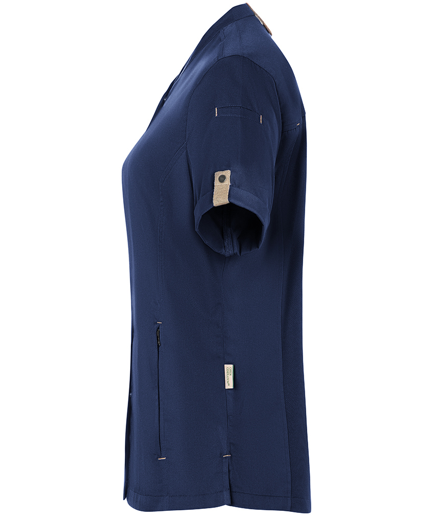 Karlowsky Green-Generation kort&auml;rmad kockjacka dam, Steel Blue, large image number 3