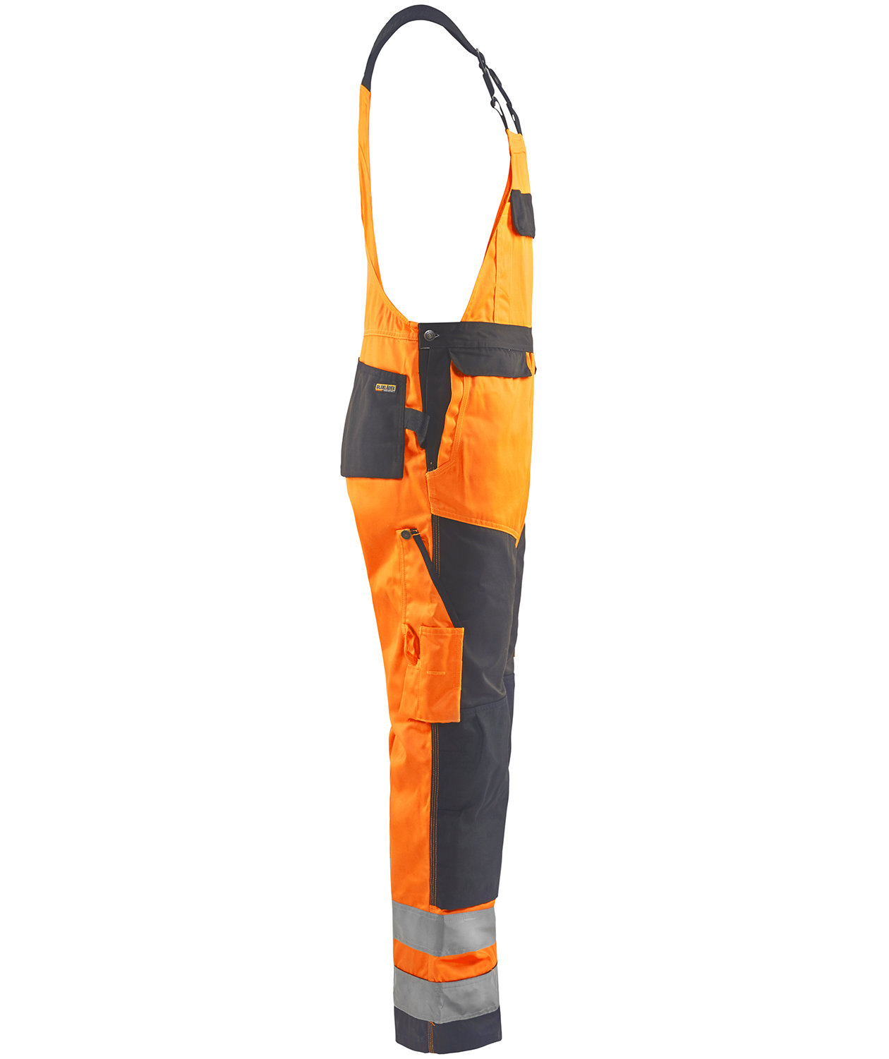 Bl&aring;kl&auml;der work bib and brace, Hi-vis orange/Grey, large image number 3
