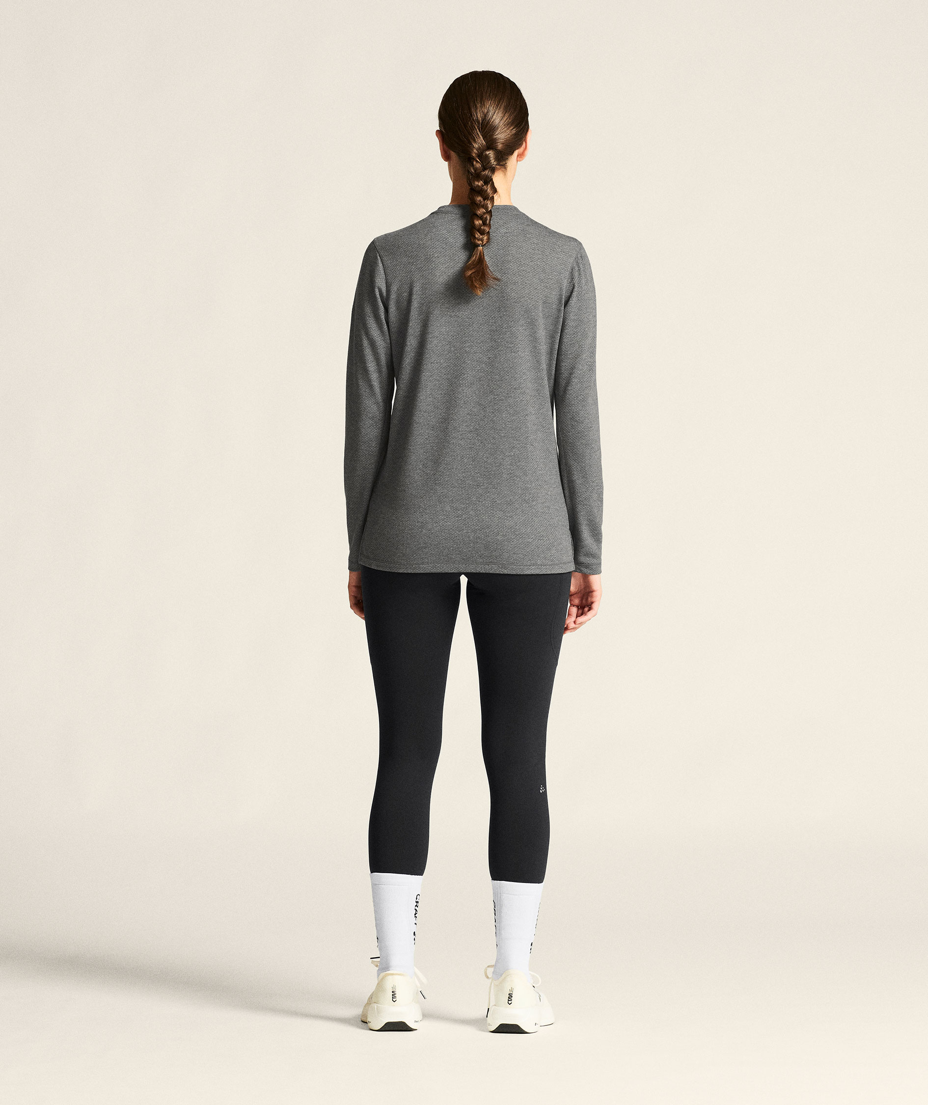 Craft Thermal Mesh women's baselayer sweater, Dark Grey Melange, large image number 7