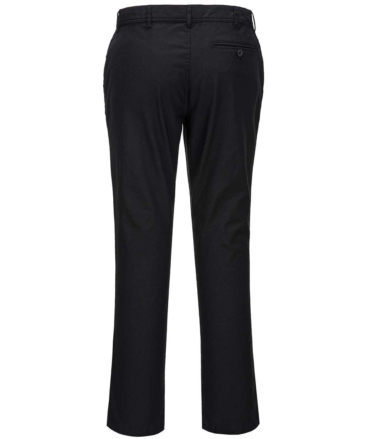 Portwest stretch slim servicebukser, Sort
