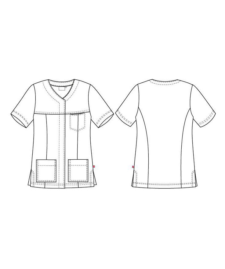 Segers stretch Damen-Tunika, Rot, large image number 4