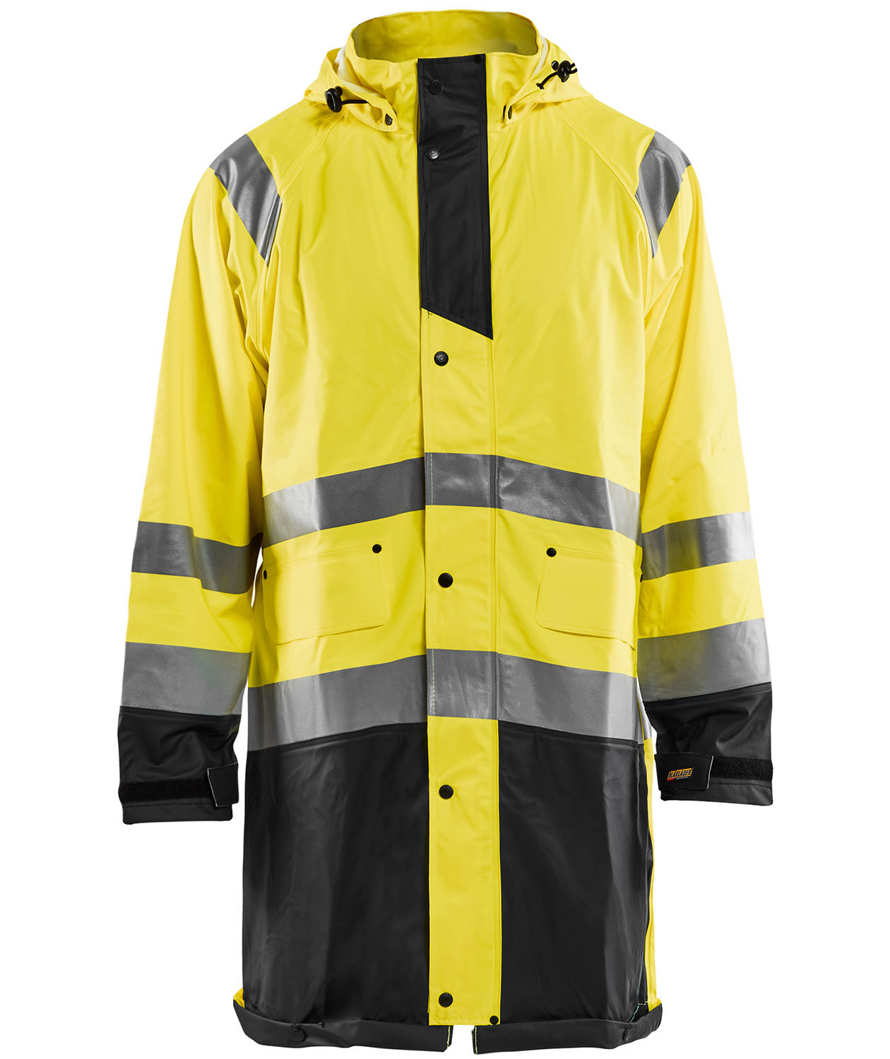 Bl&aring;kl&auml;der raincoat, Hi-vis Yellow/Black