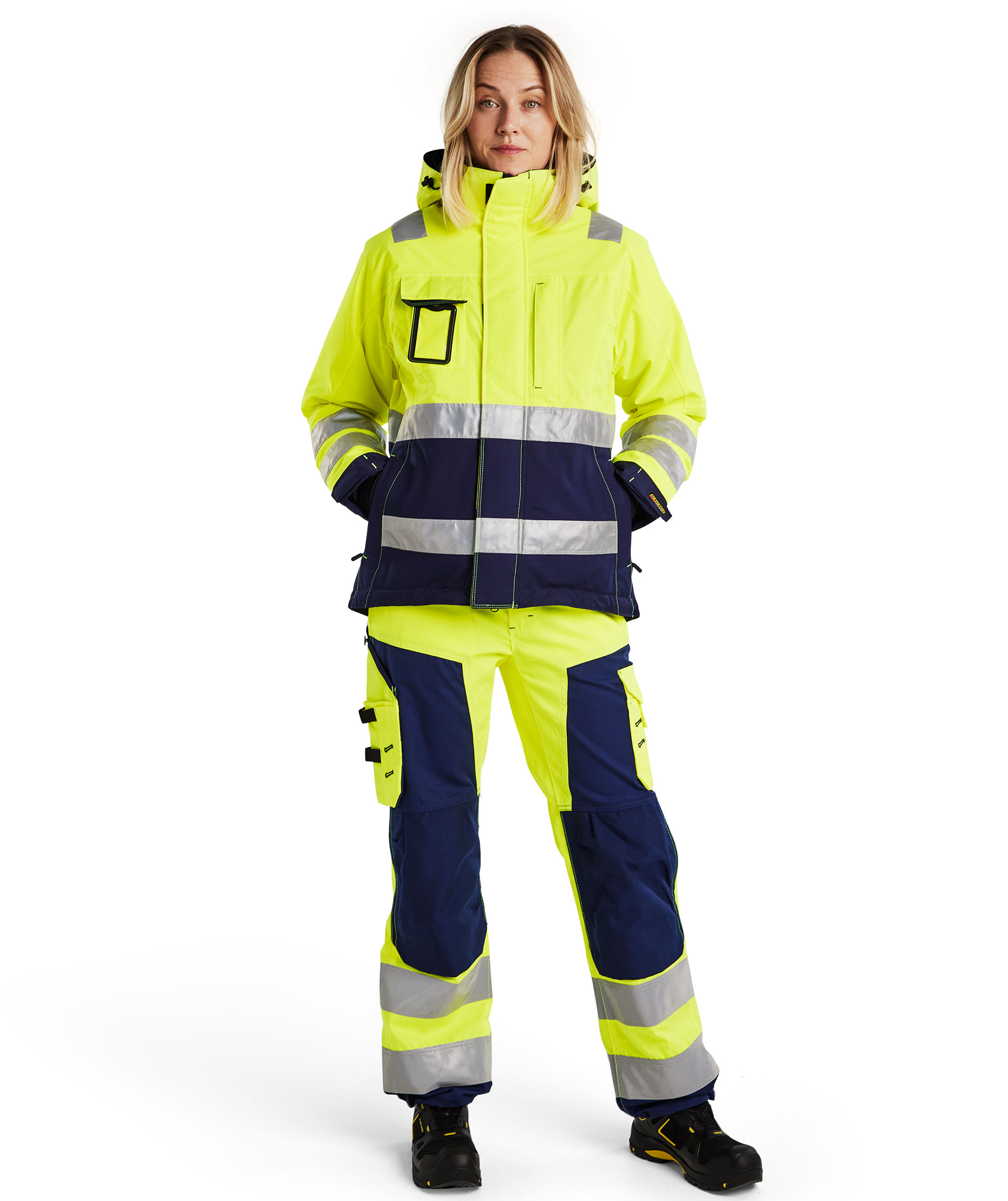 Bl&aring;kl&auml;der women's winter jacket, Hi-vis Yellow/Marine, large image number 1