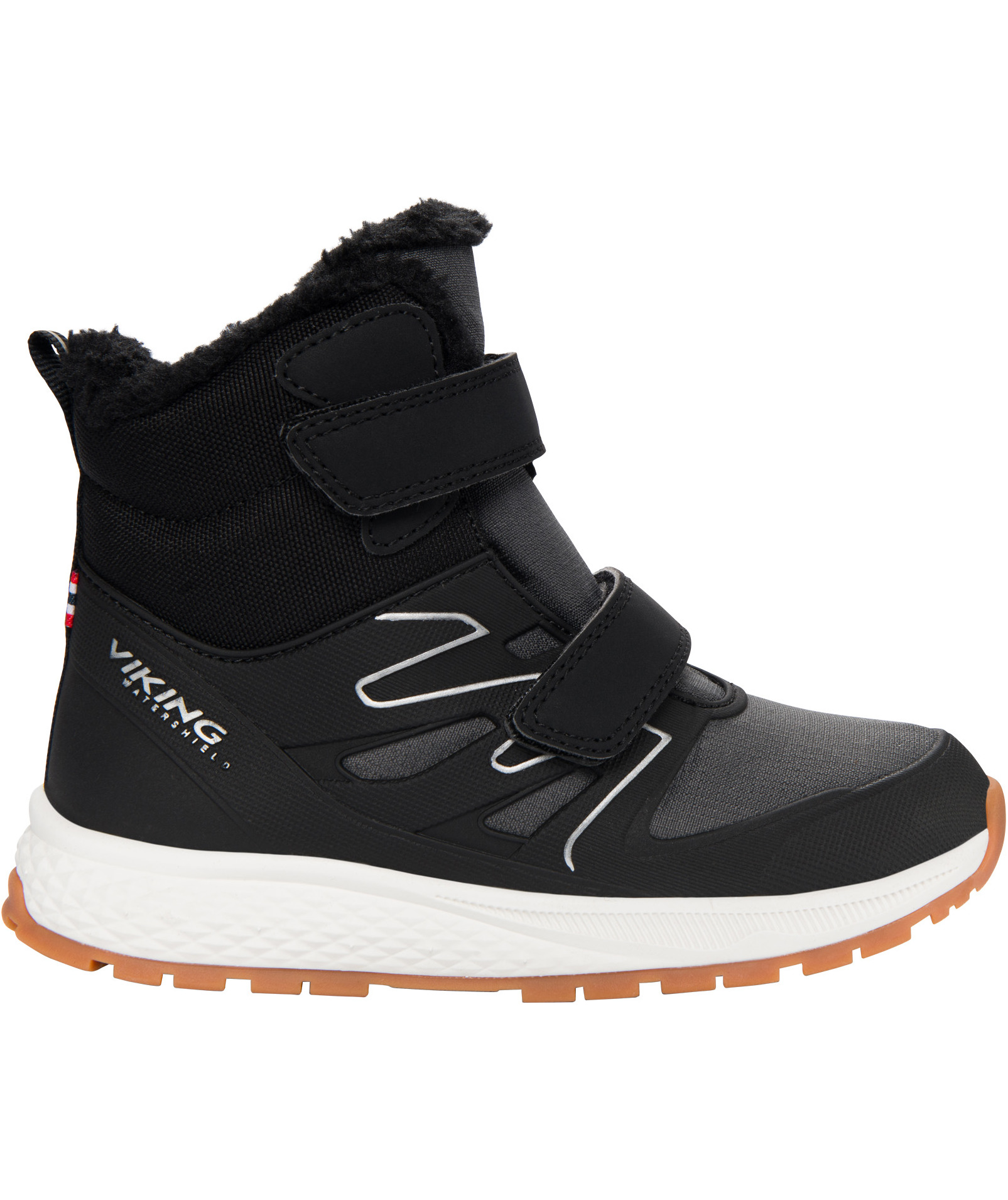 Viking Equip Defence Warm WP 2V st&ouml;vlar till barn, Black/Charcoal