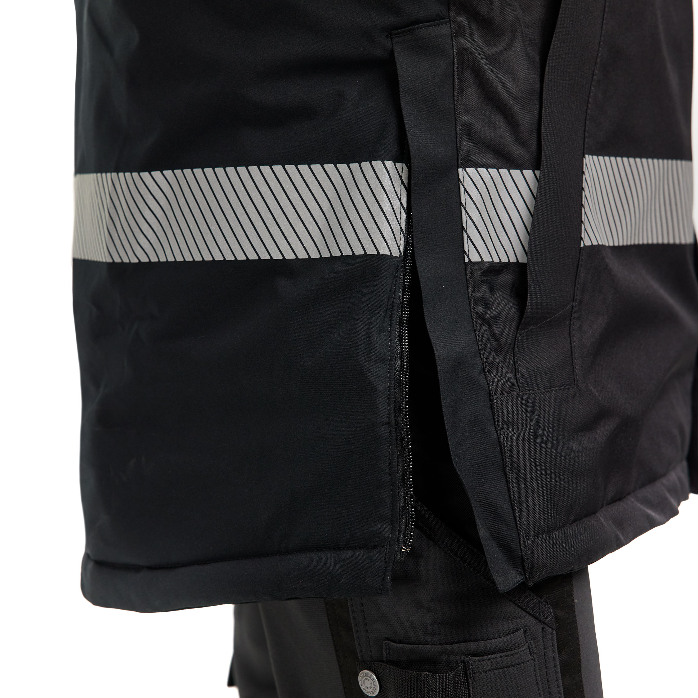 Bl&aring;kl&auml;der vinter parkas, Svart/Varselgul, large image number 7