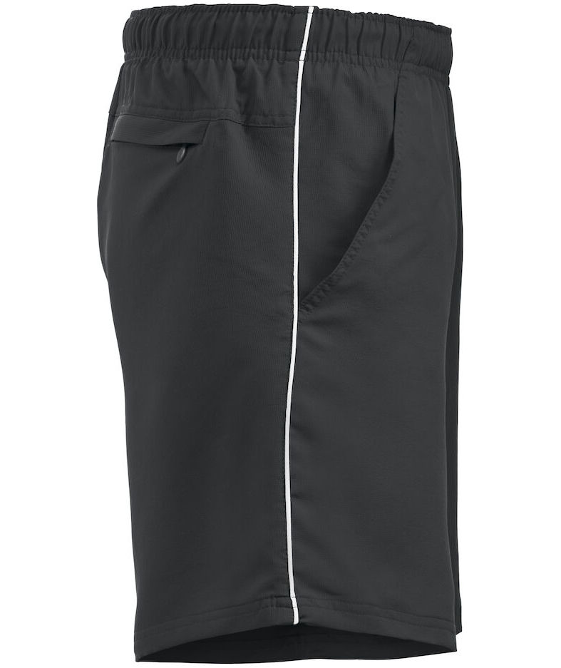 Clique Hollis sportsshorts, Sort/Hvid, large image number 2