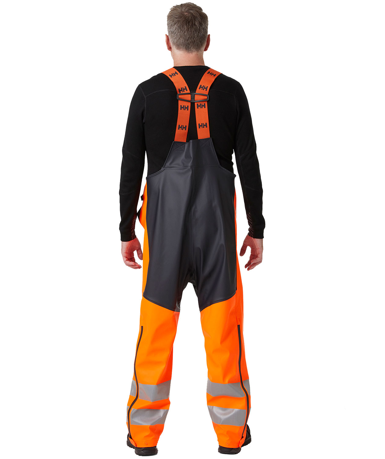 Helly Hansen Alna 2.0 regnoveralls, Ebony/Hi-Vis Orange, large image number 2