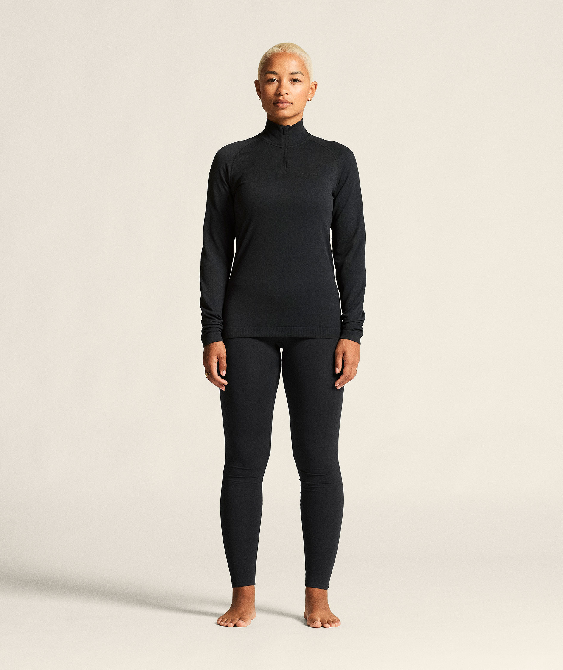 Craft Active Comfort 2 women's half zip baselayer sweater, Black, large image number 5