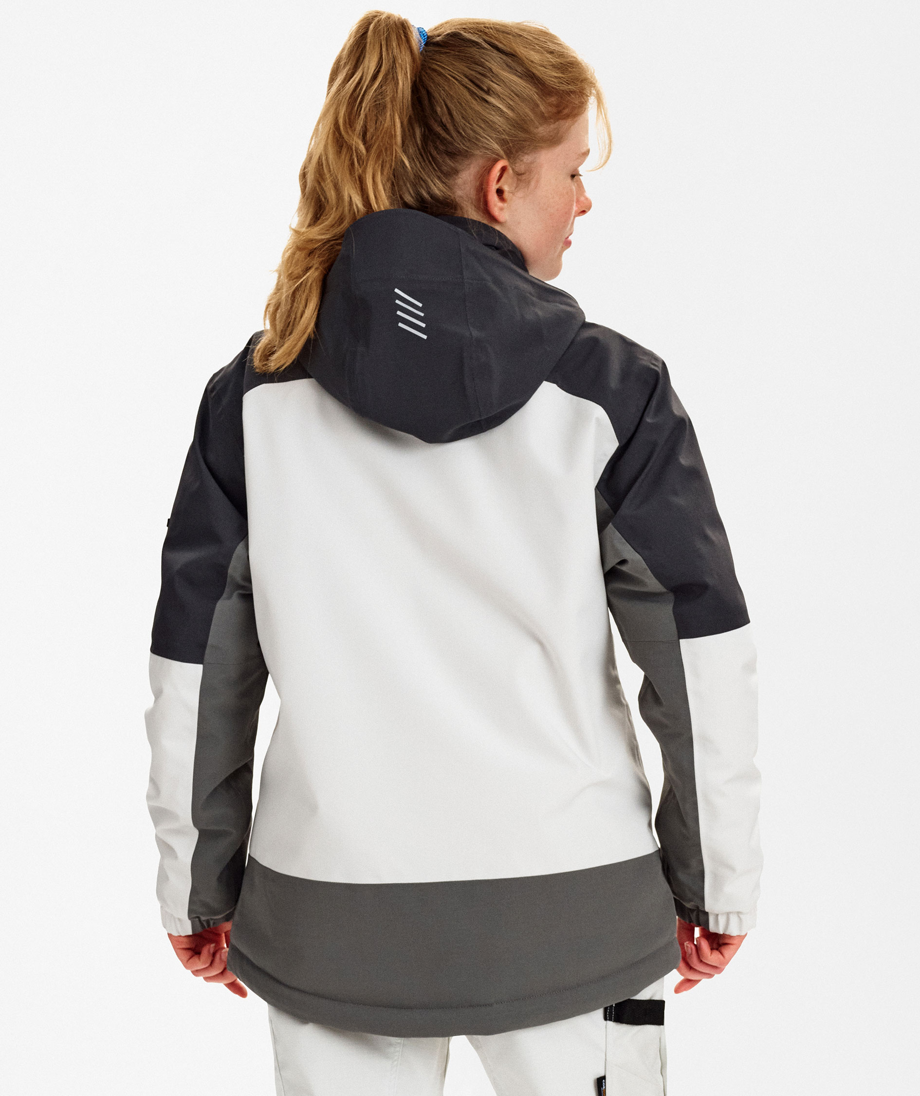 Engel Entire dame vinterjakke, Bone White/Anthracite Grey, large image number 4