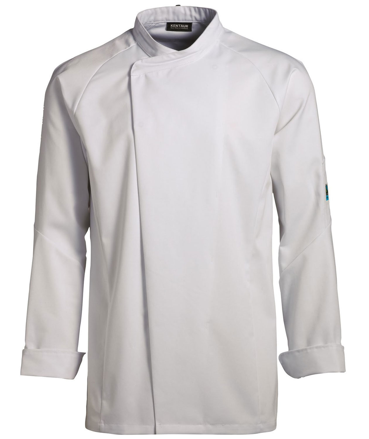 Kentaur kock-/servicejacka unisex i Fairtrade cotton, Vit