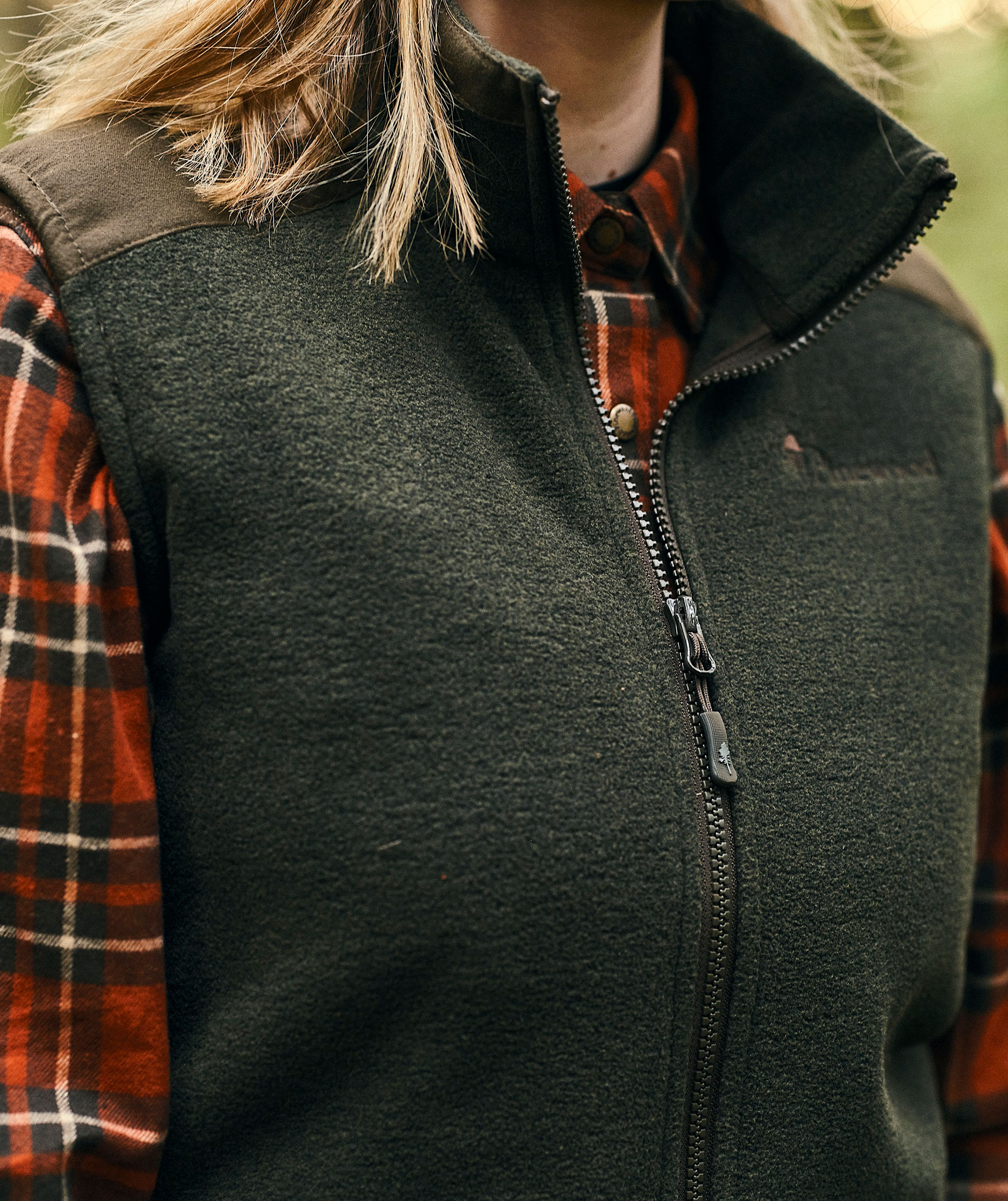 Pinewood Sm&aring;land Forest dame fleecevest, Hunting Green, large image number 3