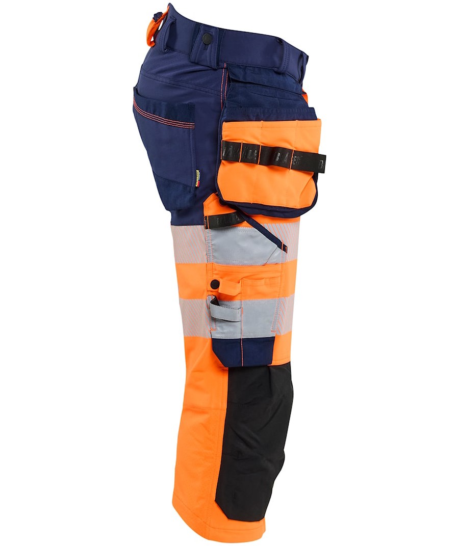 Bl&aring;kl&auml;der craftsman knickers full stretch, Hi-Vis Orange/Black, large image number 2