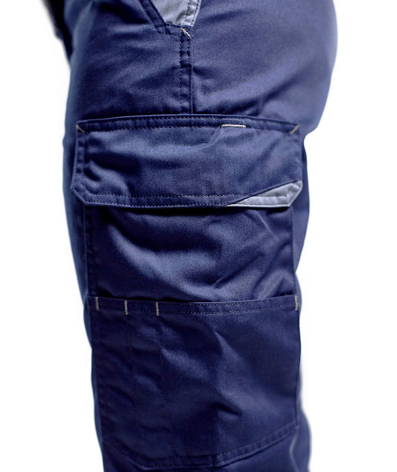 Bl&aring;kl&auml;der Damen Industriehose, Marine/Grau, large image number 4