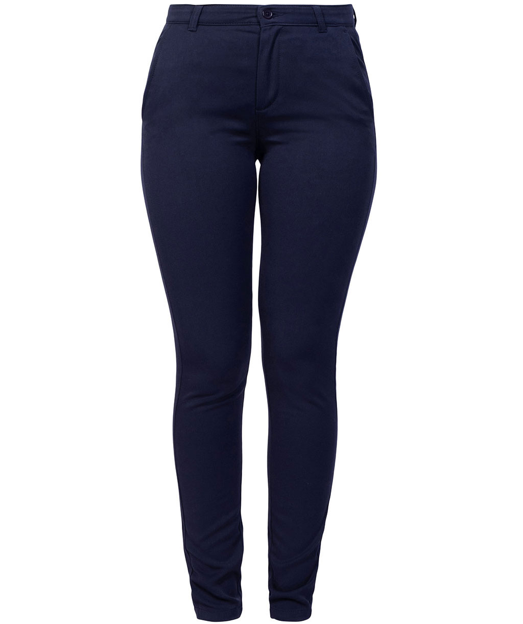 NewTurn stretch slim fit chinos dam, Navy