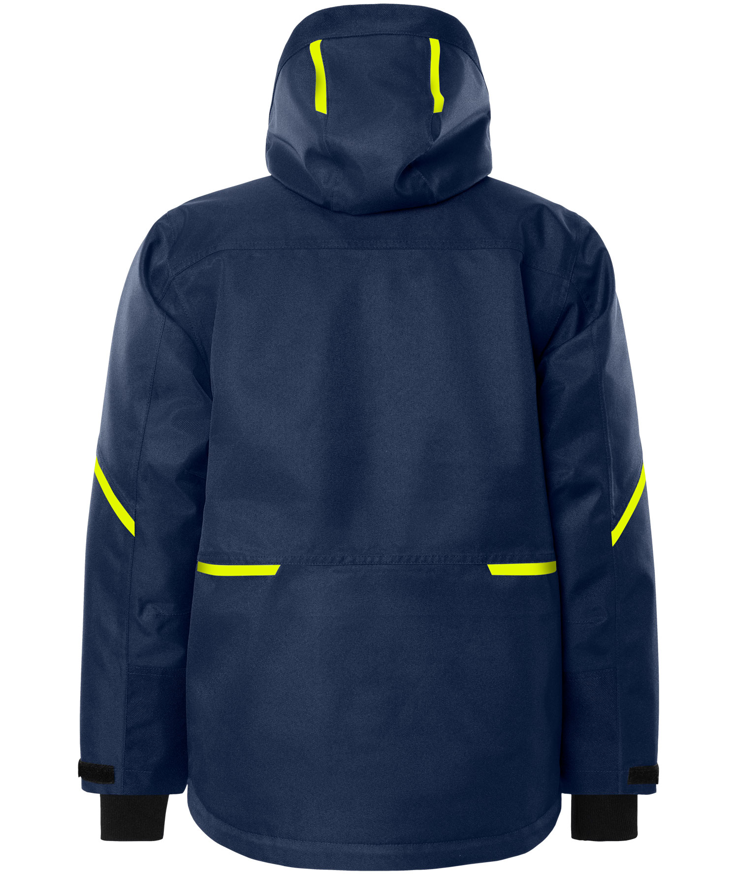 Fristads Airtech&reg; winter jacket 4058, Marine/Hi-Vis yellow, large image number 2