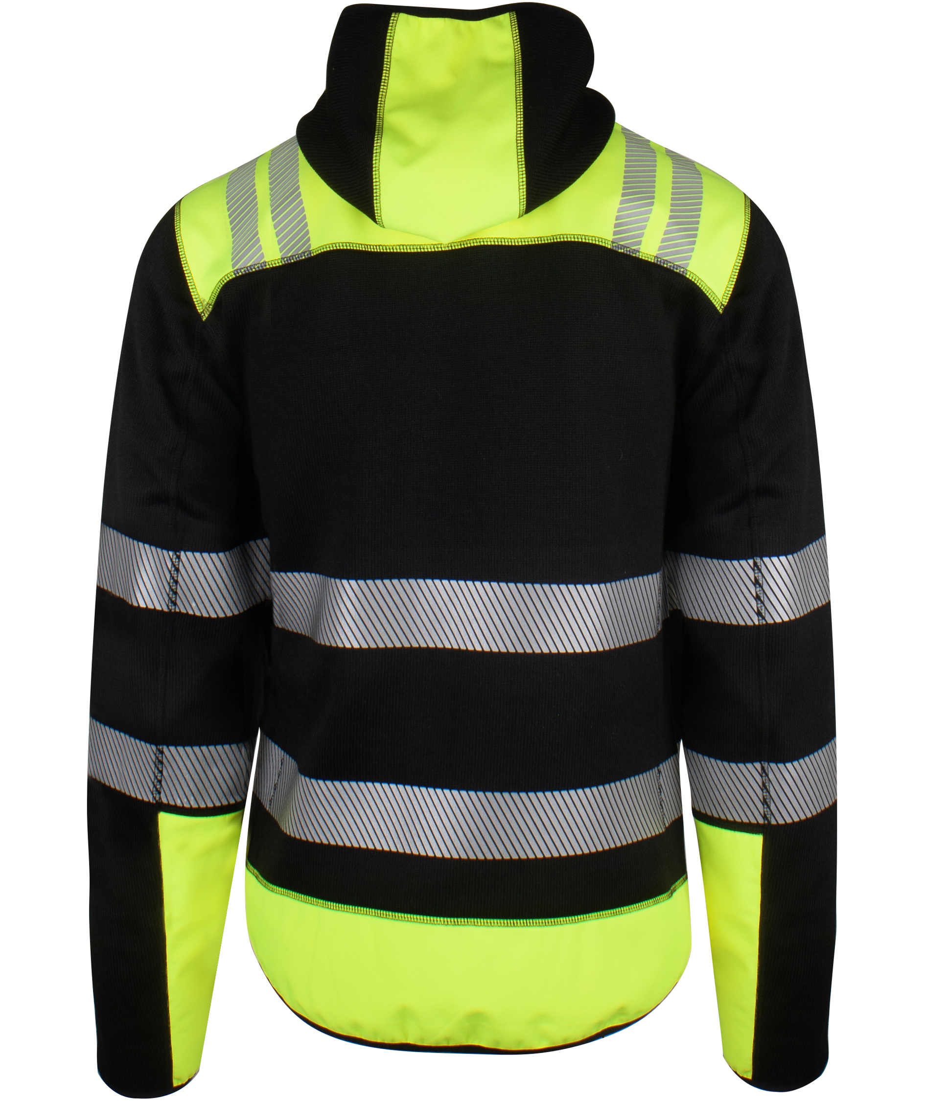 YOU Frontline knitted jacket, Black/safety yellow, large image number 2