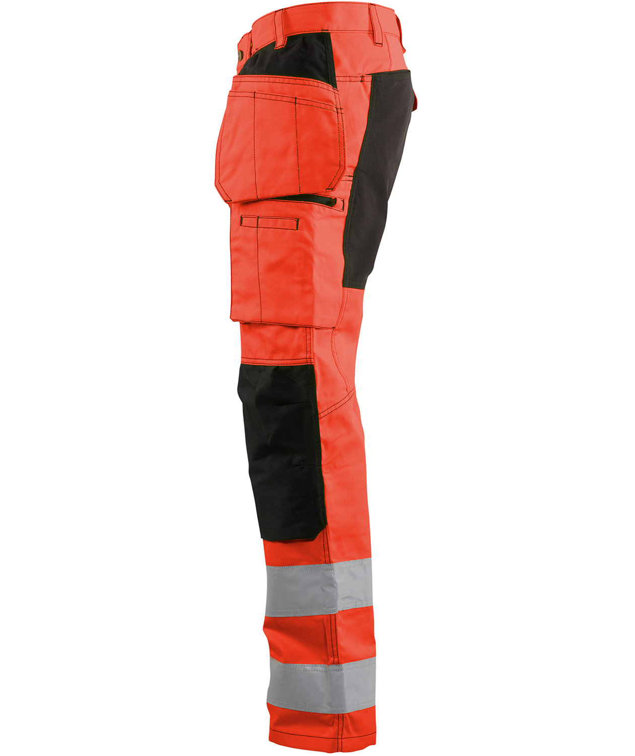 Bl&aring;kl&auml;der craftsman trousers, Hi-vis Red/Black, large image number 2