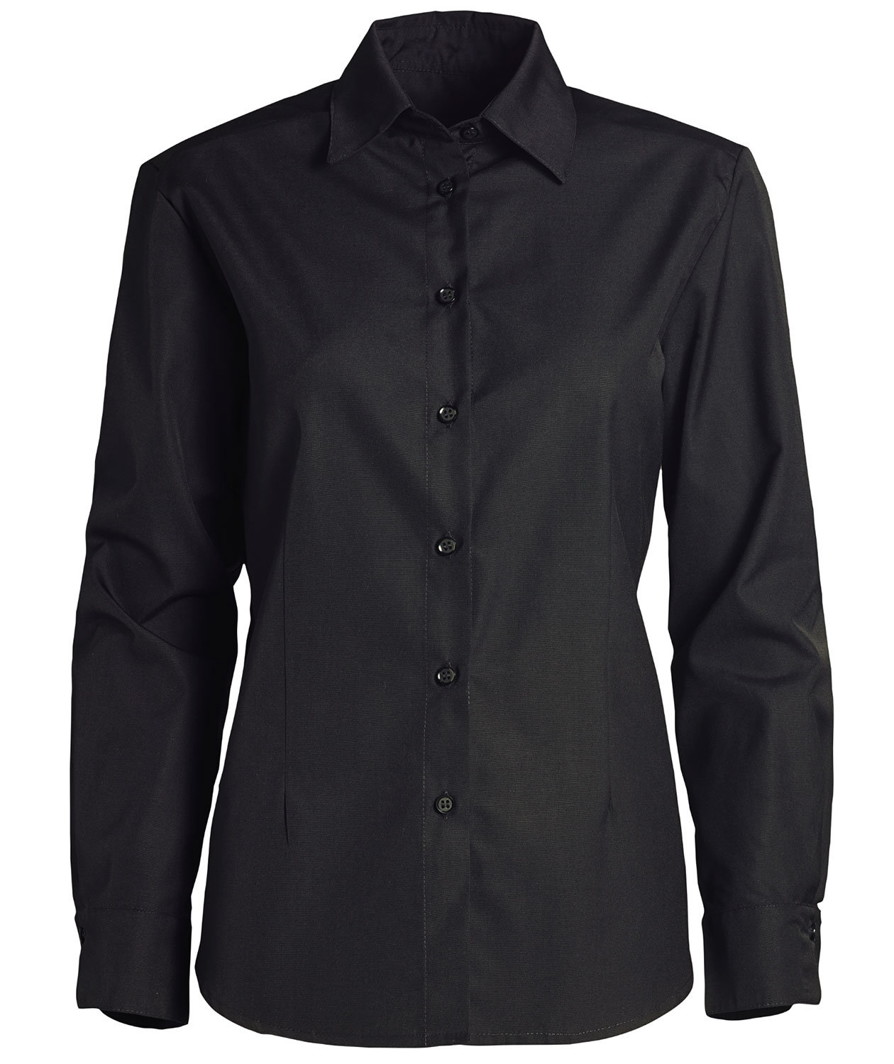 Kentaur modern fit long-sleeved women's shirt, Black, large image number 0