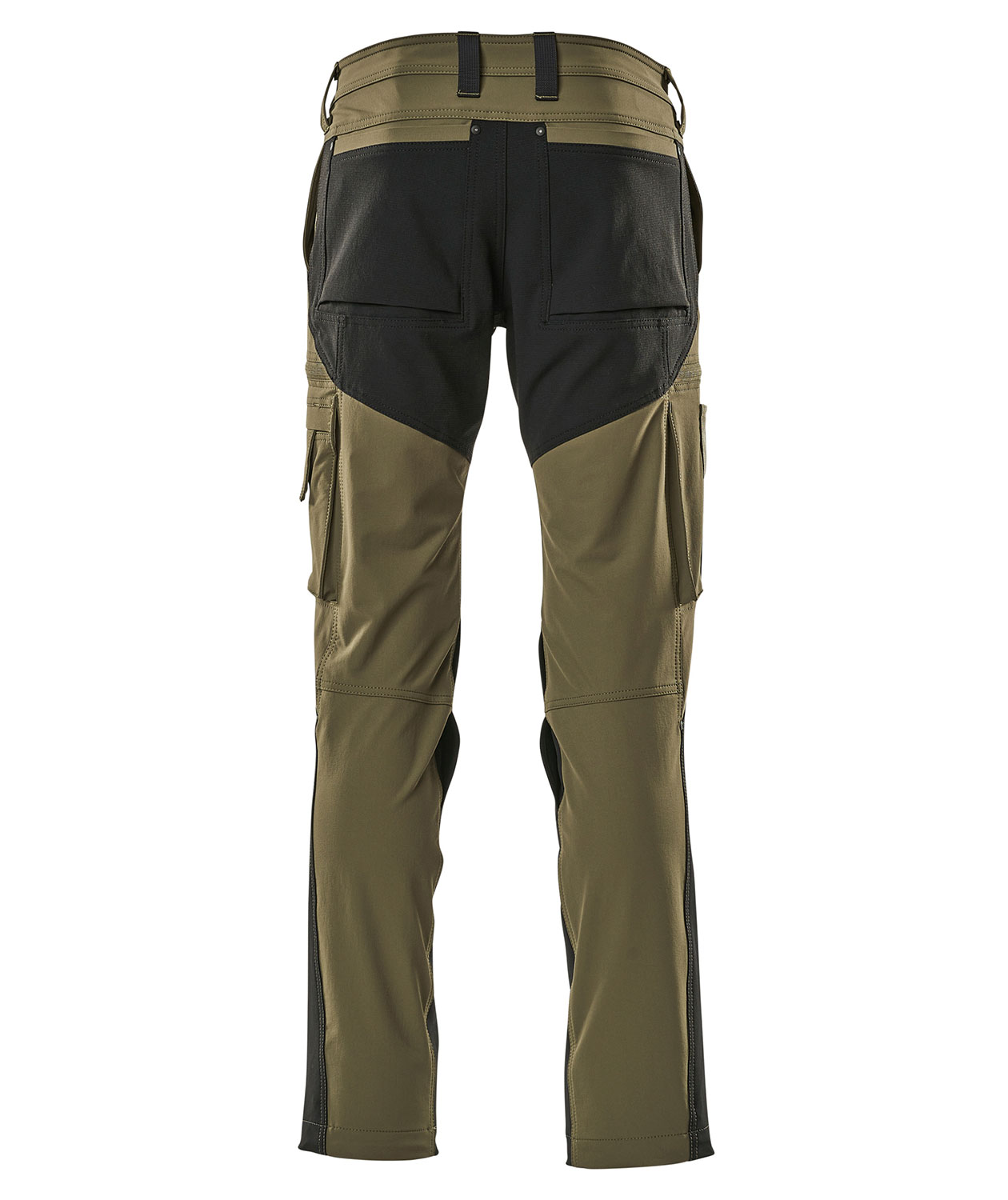 Mascot Advanced stretch servicebukser, Mosgr&oslash;n/Sort, large image number 1