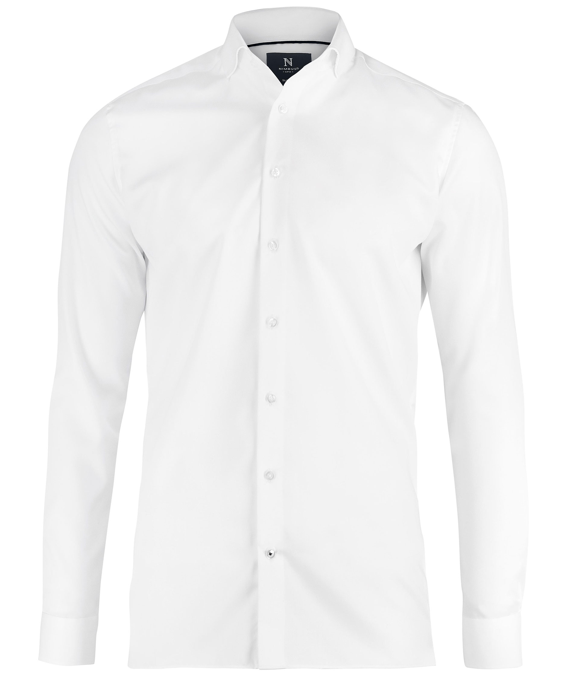 Nimbus Portland Slim fit Skjorte, Hvid, Hvid, swatch
