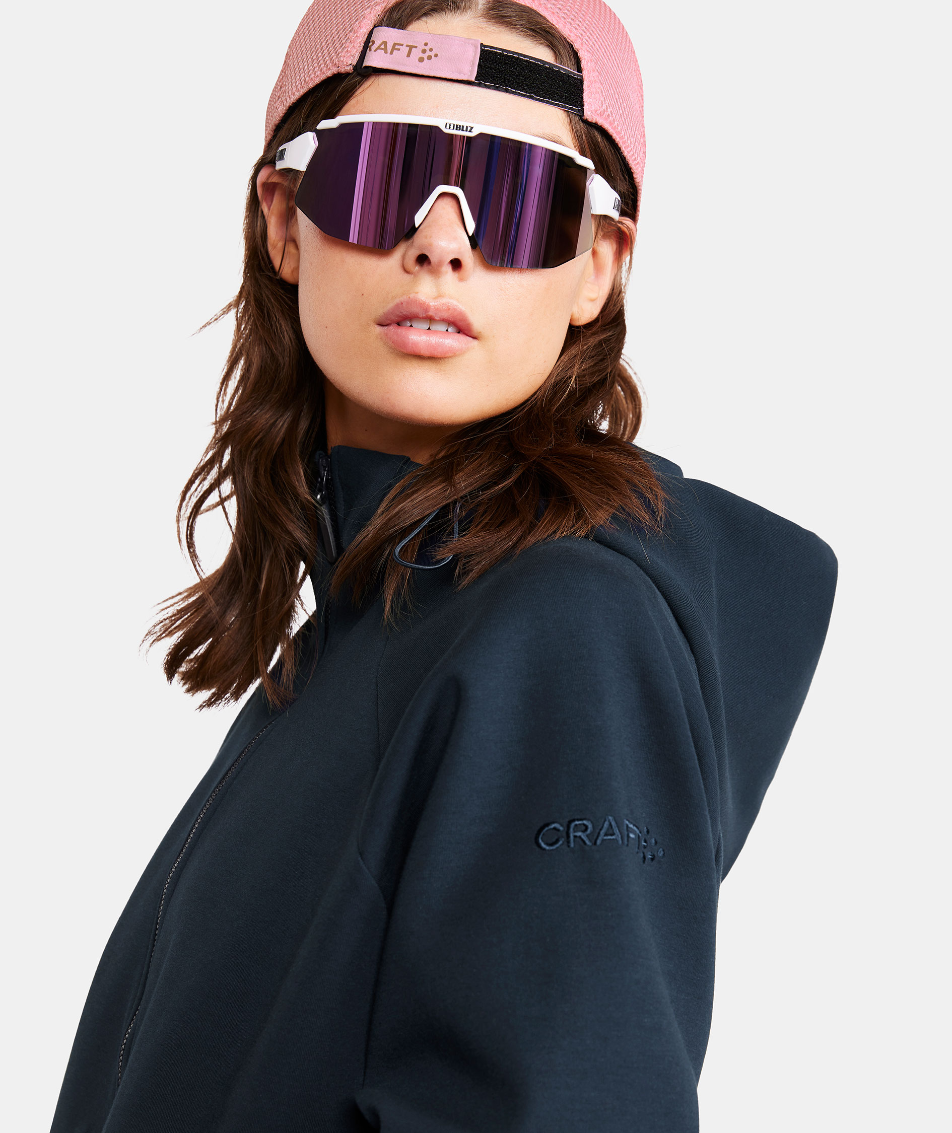 Craft ADV Join women's hoodie with zipper, Blaze, large image number 5