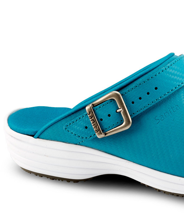 Sanita Wave Carbon women's clogs, Aqua