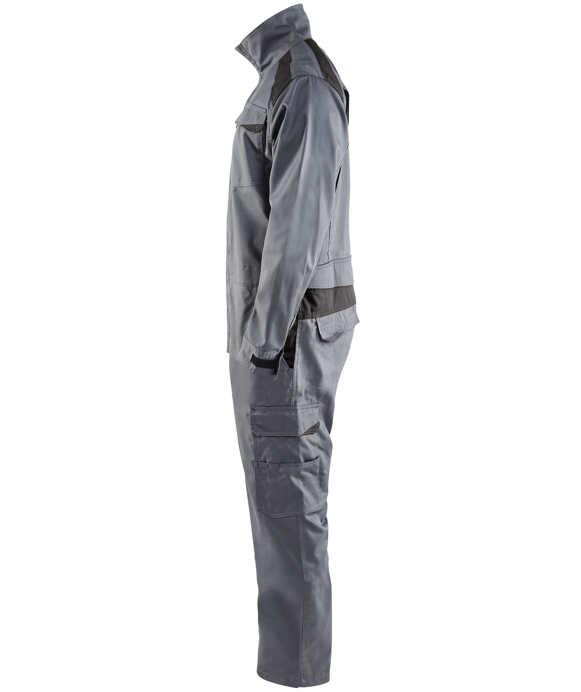 Bl&aring;kl&auml;der industri kjeledress, Gr&aring;/Svart, large image number 3