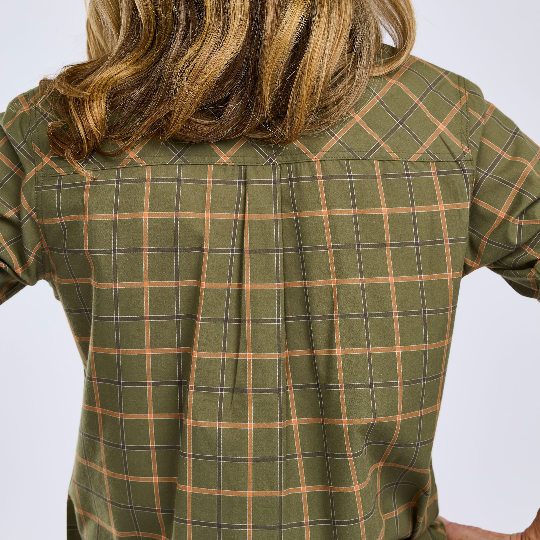 Pinewood Wolf dameskjorte, Green/Terracotta, large image number 5