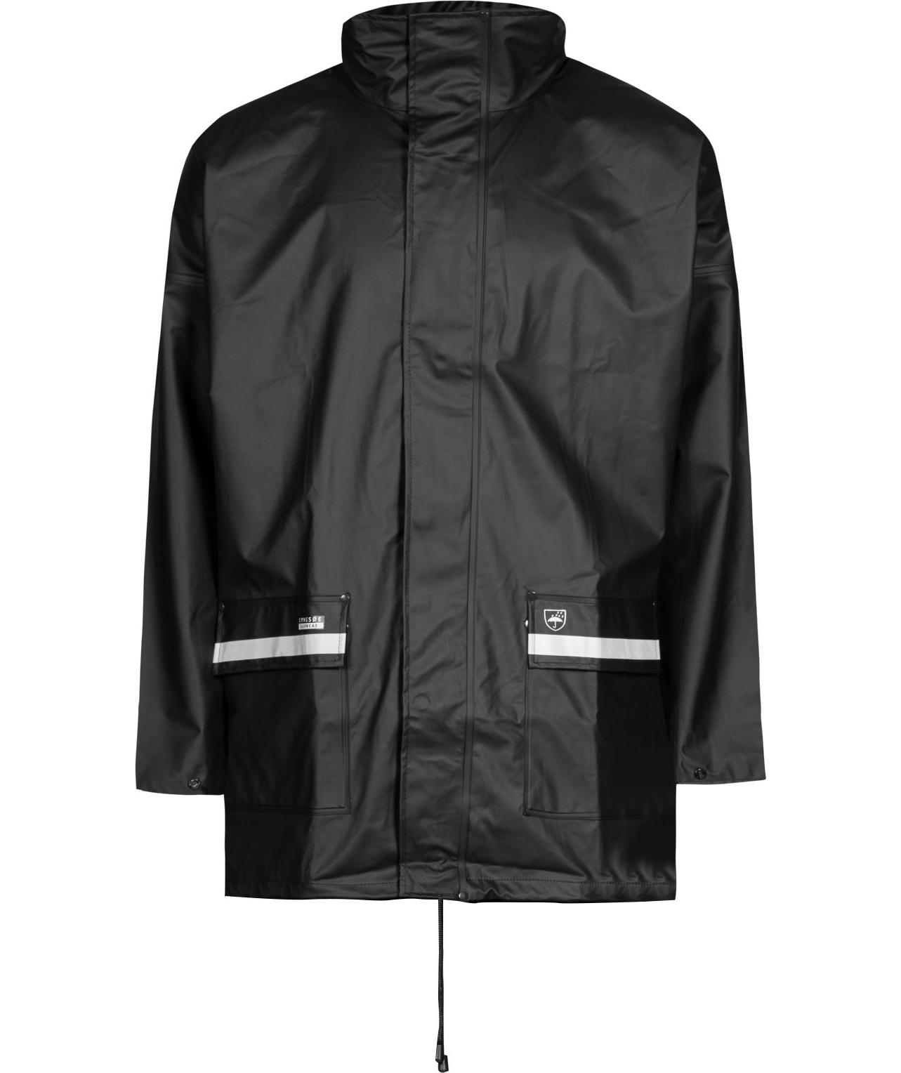 Lyngs&oslash;e PU regnjakke, Svart